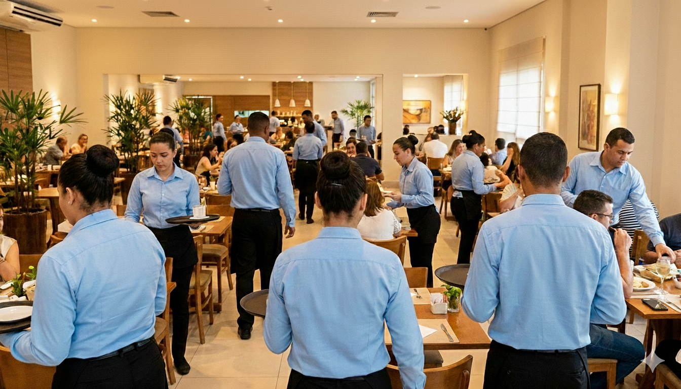 Imagem de restaurante satisfeito